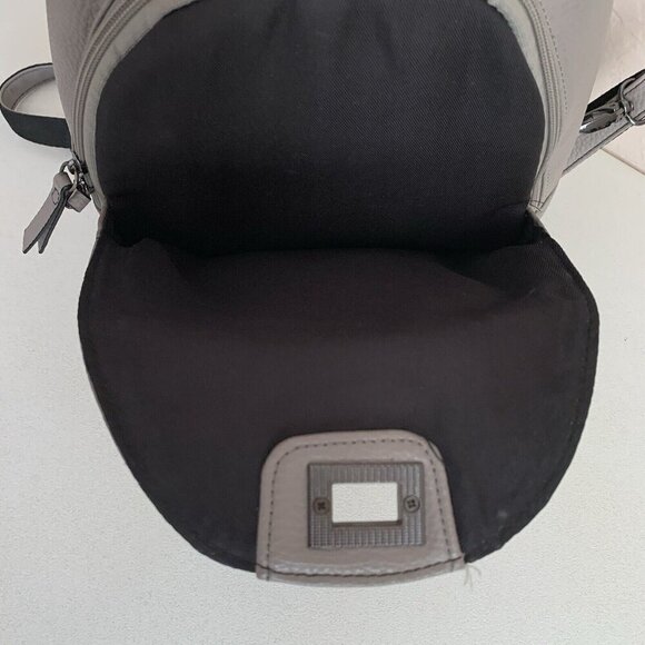 Tutilo‎ Medium Backpack Gray Taupe Multiple Pockets Pebbled Finish Zip Strap main image 10